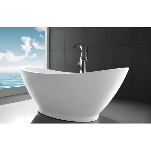 69" WHITE ACRYLIC TUB - NO FAUCET