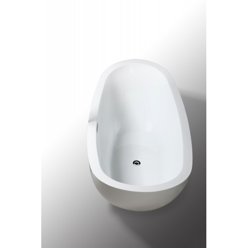 69" WHITE ACRYLIC TUB - NO FAUCET