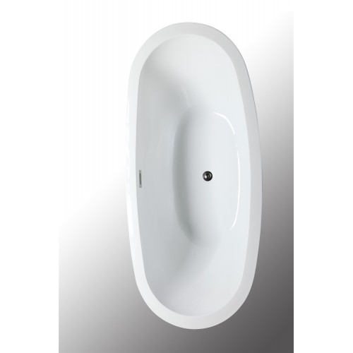 69" WHITE ACRYLIC TUB - NO FAUCET