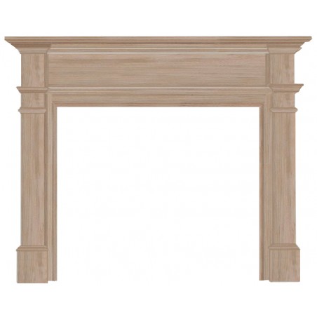 48" Windsor Unfinished Wood mantel. Available Unfinished only. 
Paint and stain grade.