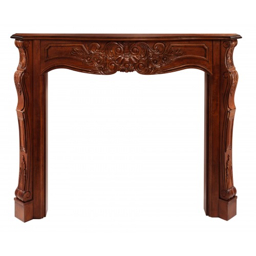 58" Deauville Fruitwood Wood mantel. 