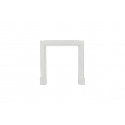 Emory Adjustable Contemporary Surround MDF White Expandable Height and Width.