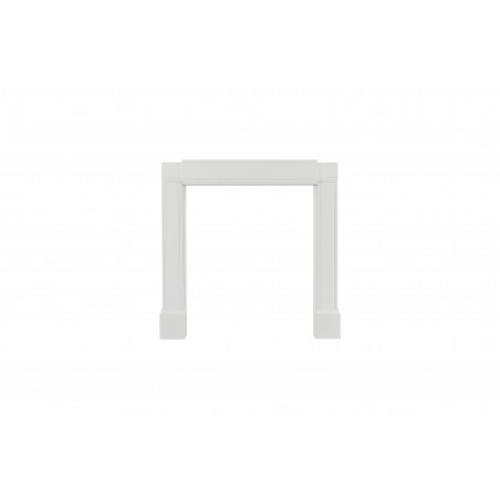 Emory Adjustable Contemporary Surround MDF White Expandable Height and Width.