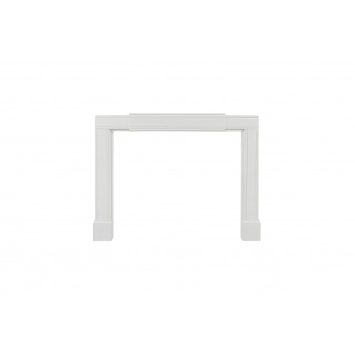 Emory Adjustable Contemporary Surround MDF White Expandable Height and Width.