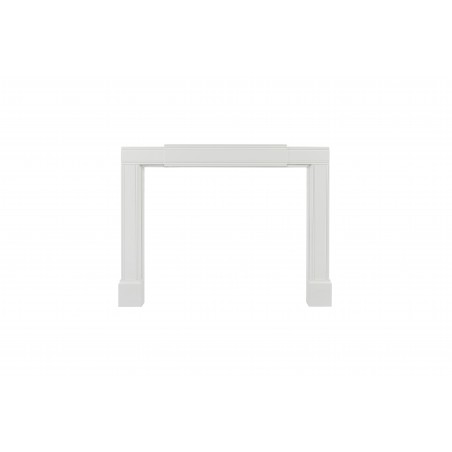 Emory Adjustable Contemporary Surround MDF White Expandable Height and Width.