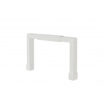 Emory Adjustable Contemporary Surround MDF White Expandable Height and Width.