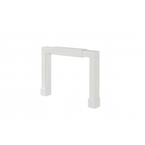 Emory Adjustable Contemporary Surround MDF White Expandable Height and Width.