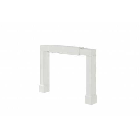 Emory Adjustable Contemporary Surround MDF White Expandable Height and Width.