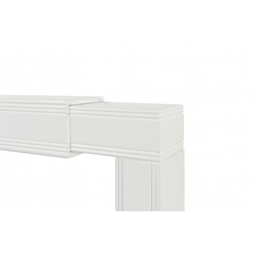 Emory Adjustable Contemporary Surround MDF White Expandable Height and Width.