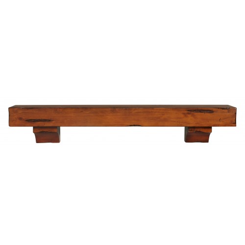 48" Shenandoah Medium Rustic Distressed Wood Shelf.