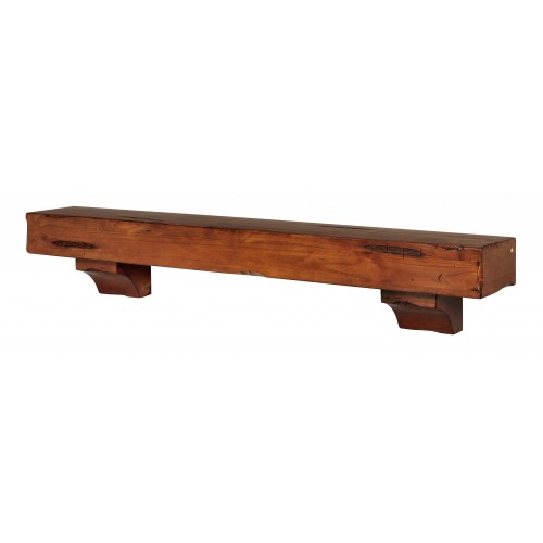 48" Shenandoah Medium Rustic Distressed Wood Shelf.