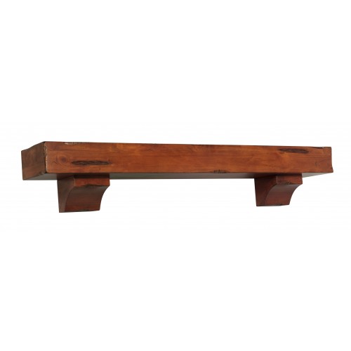 48" Shenandoah Medium Rustic Distressed Wood Shelf.