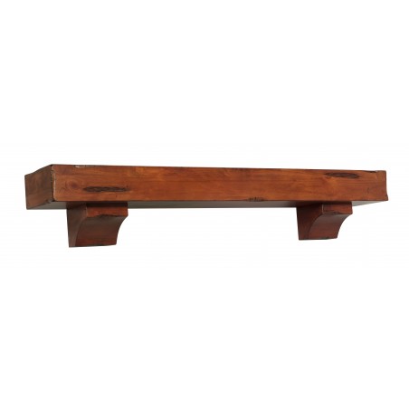 48" Shenandoah Medium Rustic Distressed Wood Shelf.