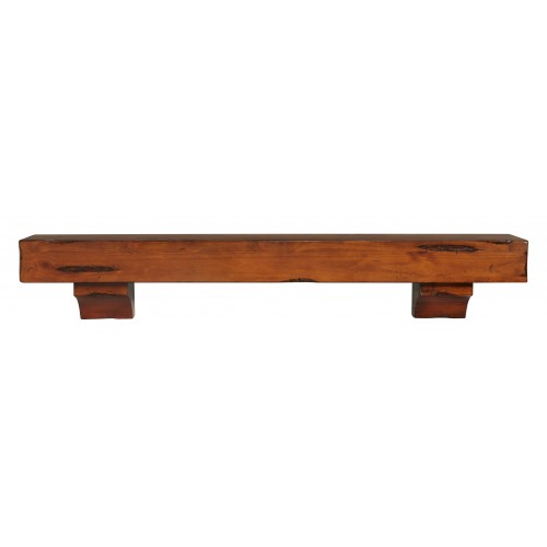60" Shenandoah Medium Rustic Distressed Wood Shelf.