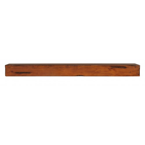 60" Shenandoah Medium Rustic Distressed Wood Shelf.