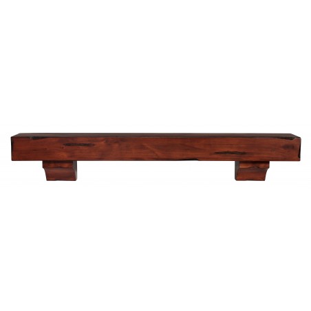 60" Shenandoah Cherry Rustic Distressed Wood Shelf.