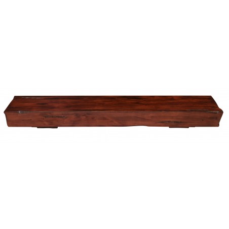 60" Shenandoah Cherry Rustic Distressed Wood Shelf.