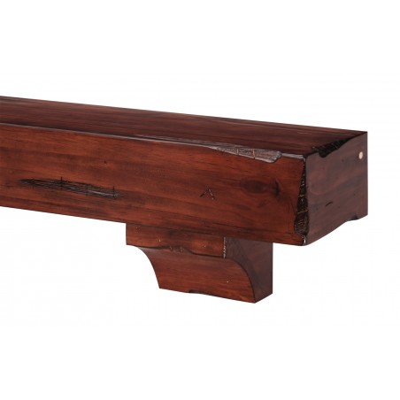 60" Shenandoah Cherry Rustic Distressed Wood Shelf.