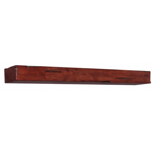 60" Shenandoah Cherry Rustic Distressed Wood Shelf.