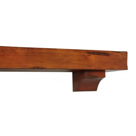 72" Shenandoah Medium Rustic Distressed Wood Shelf.