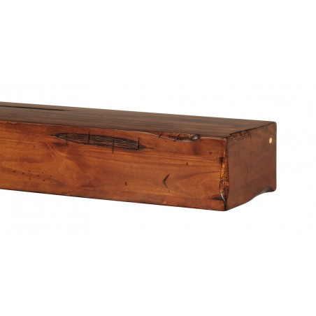 72" Shenandoah Medium Rustic Distressed Wood Shelf.