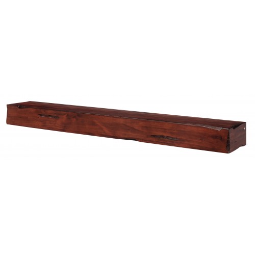 72" Shenandoah Cherry Rustic Distressed Wood Shelf.