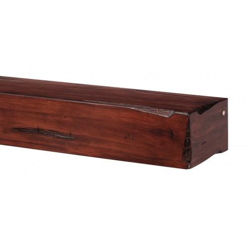 72" Shenandoah Cherry Rustic Distressed Wood Shelf.