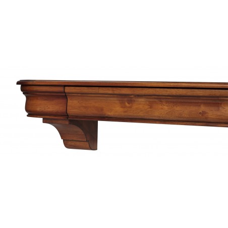 48" Abingdon Medium Oak Distressed Finish Wood Shelf.