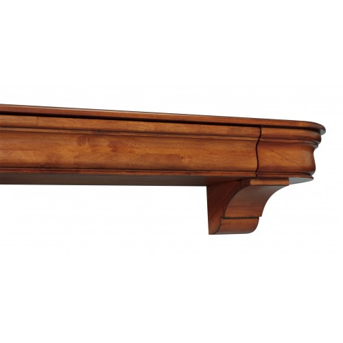 60" Abingdon Medium Oak Distressed Finish Wood Shelf.