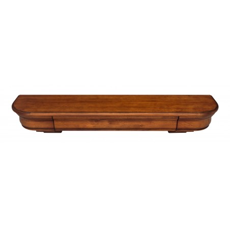 72" Abingdon Medium Oak Distressed Finish Wood Shelf.