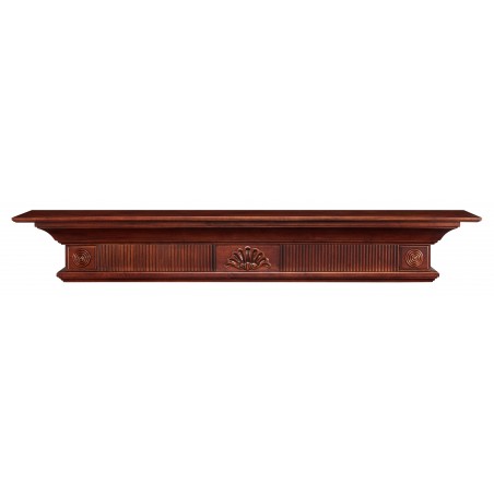 72" Devonshire Cherry Distressed Finish Wood Shelf.