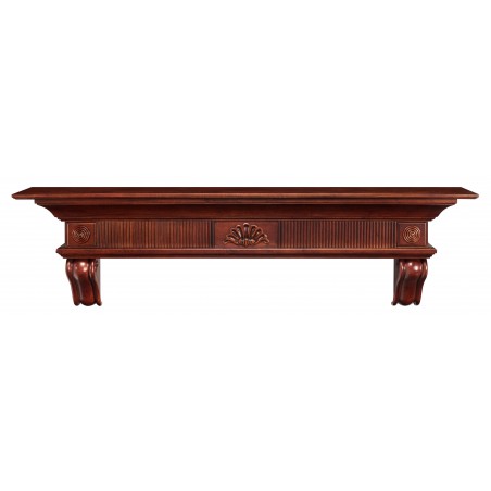 72" Devonshire Cherry Distressed Finish Wood Shelf.