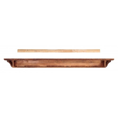 60" Homestead Antique Finish Wood Shelf.