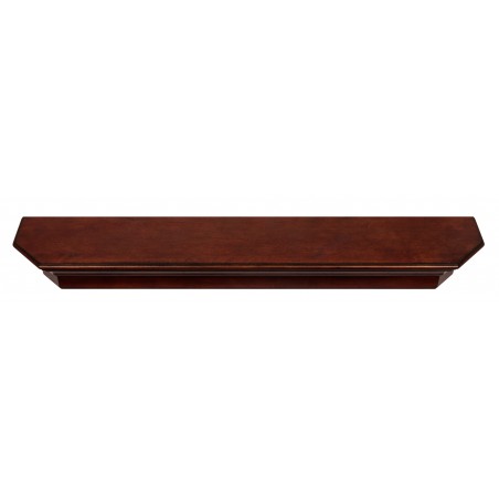 48" Lindon Cherry Distressed Finish Wood Shelf.