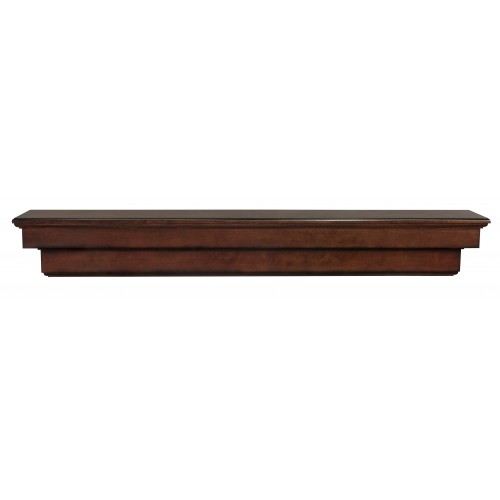 48" Auburn Cherry Distressed Finish Wood Shelf.