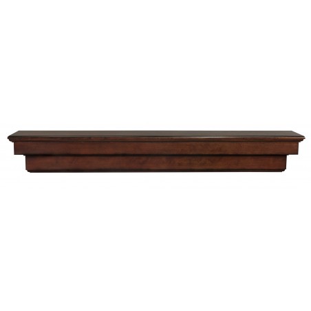 48" Auburn Cherry Distressed Finish Wood Shelf.