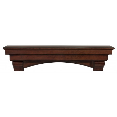 48" Auburn Cherry Distressed Finish Wood Shelf.