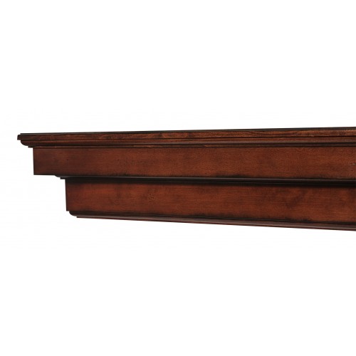 48" Auburn Cherry Distressed Finish Wood Shelf.