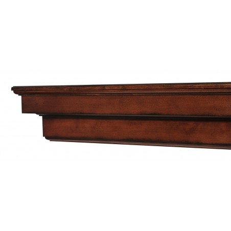 48" Auburn Cherry Distressed Finish Wood Shelf.