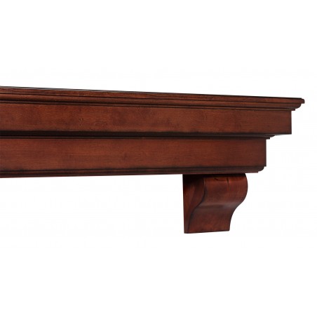 48" Auburn Cherry Distressed Finish Wood Shelf.