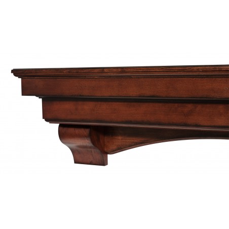 48" Auburn Cherry Distressed Finish Wood Shelf.