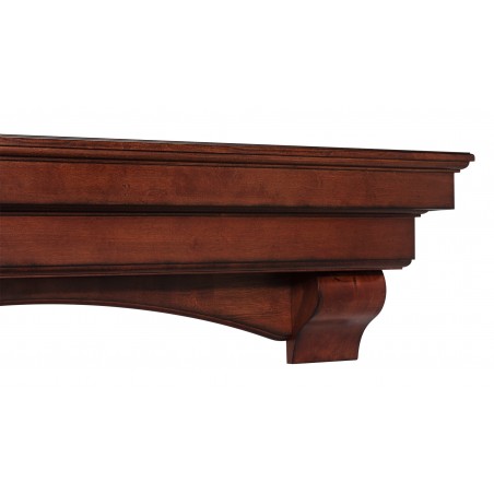 48" Auburn Cherry Distressed Finish Wood Shelf.