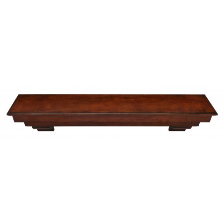 48" Auburn Cherry Distressed Finish Wood Shelf.