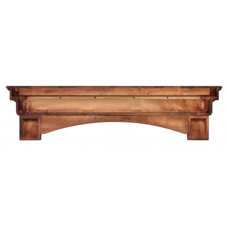 60" Auburn Cherry Distressed Finish Wood Shelf.
