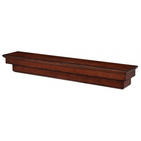 72" Auburn Cherry Distressed Finish Wood Shelf.
