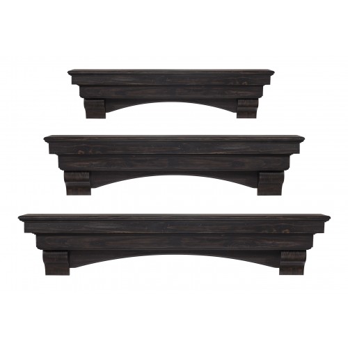 48" Celeste Espresso Finish Wood Shelf.