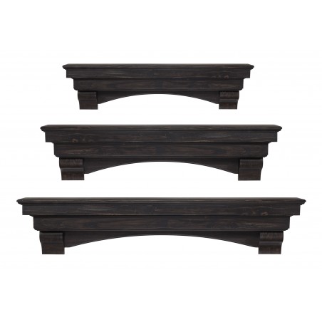 48" Celeste Espresso Finish Wood Shelf.