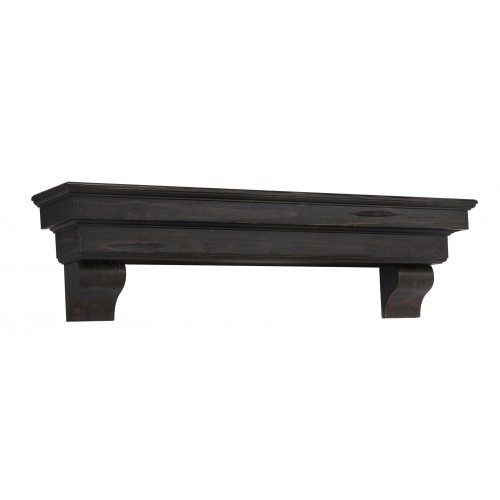 48" Celeste Espresso Finish Wood Shelf.