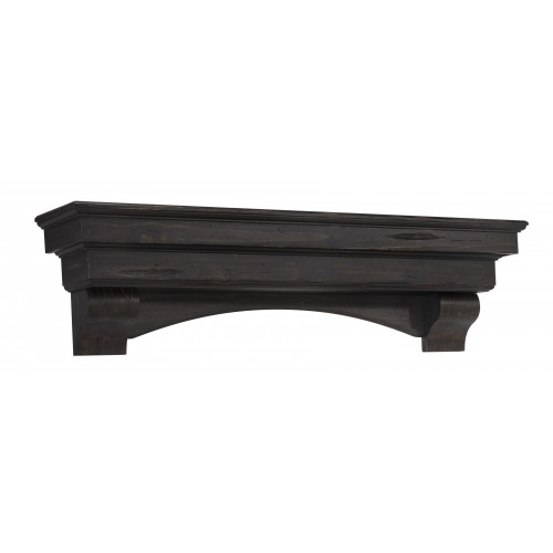 48" Celeste Espresso Finish Wood Shelf.