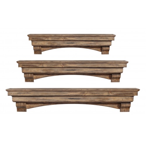 72" Celeste Dune Finish Wood Shelf.